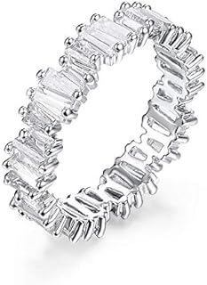 Fashion AAA Cubic Zirconia Baguette Ring,shinning,Eternity Ring Band for Women