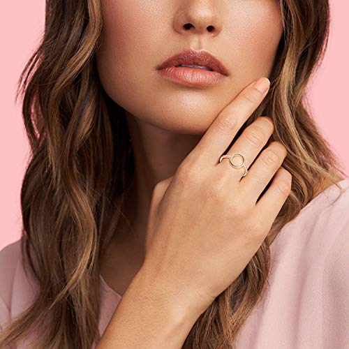 12Pcs Adjustable Rings for Women Cute Star Moon Heart Wave Snake Ring Set Thumb Knuckle Stackable Rings Band Jewelry