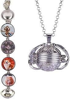 Box Clasp Angel Wing Locket Necklace with Box Chain - Alloy Material - Photo Holder Design for Women and Men - Ideal Gift for Mothers