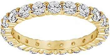 Pokemon Themed Round Cut Eternity Ring with Cubic Zirconia for Women in 925 Sterling Silver - 2-2.5 Carats Infinity Band