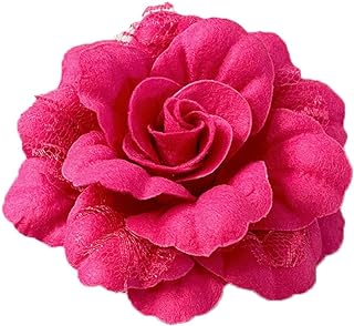 Velvet Camellia Flower Brooches Lapel Pins Delicate Lace Flowers Brooch Classic for Wedding Party Dance Banquet for Women Ladies Dainty Elegant Beautiful Pin Dress Suit Shirt Hat Bag Ceremony Clothes Accessories Jewelry Valentine's Day Decor Birthday Christmas Gifts Her