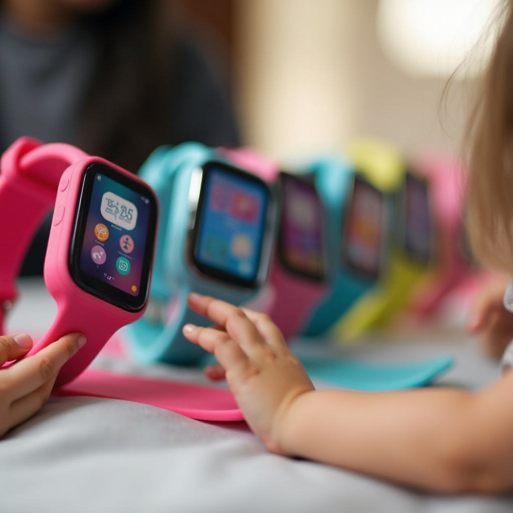 reloj inteligente niña con gps