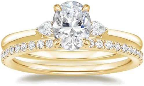 Statement 1 CT Oval Moissanite & Sterling Silver Engagement Ring - Vintage Antique Style for Promise/Bridal Anniversary Gift