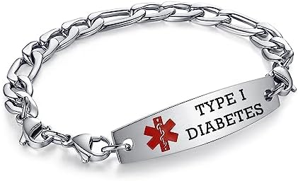 7.5"-9" Adjustable Medical alert bracelets for Women/Men Stainless steel Interchangeable Medical bracelets