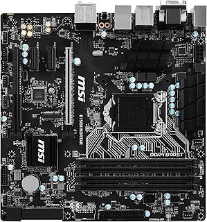 MSI Gaming Micro ATX Motherboard with LGA 1151 Socket, DDR4 Support and Intel B150 Chipset for Personal Computers, Featuring MSI Gaming LAN and Audio Boost for Enhanced Gaming Experience