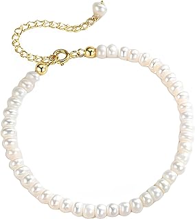 Sterling Silver Monroe Classic Pearl Bracelet for Men and Women | Handcrafted Beaded Design | Natural Pearl Accent | Universal Accessory - Perfect Gift Idea