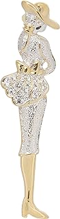 Stephanie Imports Fashionable Faux Vintage Jewelry Brooch Pin (Costume Accessory)