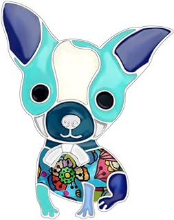 NEWEI Enamel Cute Dog Brooch Pins for Women Girls Hat Jacket Decoration