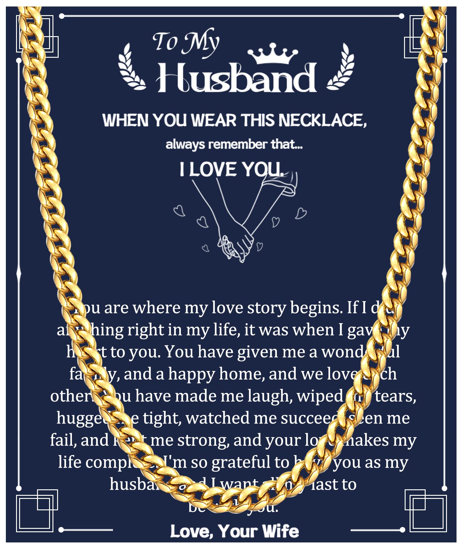Lobster Clasp 18k Real Gold-Plated Miami Cuban Link Chain Necklace for Men and Boys, Jewlpire 16-26 inch Stainless Steel Mens Chain Necklace with 5MM Silver, Black, or Gold Options, Ideal Birthday Gift
