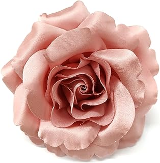 Silk Rose Fabric Flower Pin Brooch - Hand-made in New York's Garment Center (American Made)
