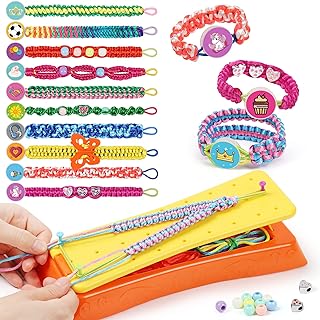 Friendship Bracelet Making Kit for Teen Girls, DIY Bracelet Maker Kit for Kids Age 8-12, Colorful Jewelry Arts Craft Birthday Christmas Gifts Toys for Girls