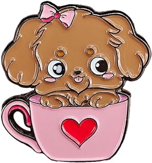 Stylish Copper Dog Enamel Pin, Ideal for Jacket & Bag Decor, Versatile Accessory for Dog Lovers, Unique Design