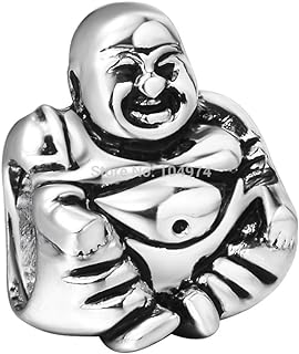 Authentic EvesErose You Choose Multi-Selection (2) Silver Charms Pendents Beads Fits Pandora & Similar Bracelets (Happy Buddha Buddhism Monk)