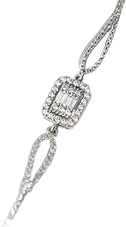 925 Sterling Silver Bracelet for Women Bangle | Cubic Zirconia Stone Dainty Chain Jewelry | Womens Girls Teens Gift Set for Your Love