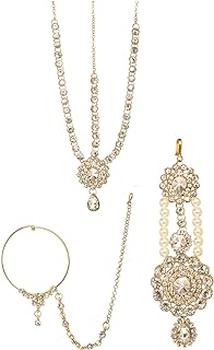 Forhead Matha Patti Tikka Nose Ring Indian Bollywood Jewelry For Women