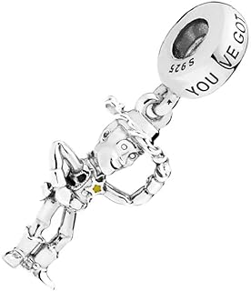 Disney Pixar Monsters, Inc. Door Dangle 925 Sterling Silver Charm for Women, Fit Bracelets and Necklaces - Intricate DIY Jewelry Design
