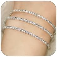 Rhinestone Cuff Bracelet for Women Bling Silver Gold Layered Bridal Crystal Bracelet Jewelry Accessory Gift for Wedding Formal Prom Cocktail Party