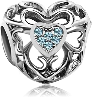 JMQJewelry Anchor Signature Heart Birthday Birthstone Womens Bead Charms for Bracelets Girls Jewelry Christmas Halloween Thanksgiving Day