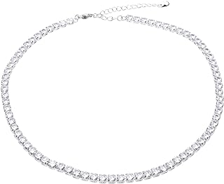 Rhinestones Necklaces Sparkly Fashion Elegant Choker omen Necklace Neck Fashion Jewelry for Women Girls A