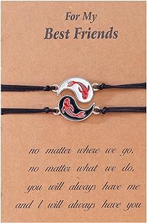 2-4Pcs Yin Yang Tai Chi Beads Infinity Braided String Rope Bracelets Handmade Waterproof Adjustable Cord Strand Bracelet for Men Women Boy Girl Friend Couple Matching Friendship Jewelry Gift