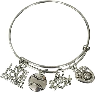 Infinity Collection Softball Mom Bracelet- Softball Jewelry For Moms - Gift for Softball Moms