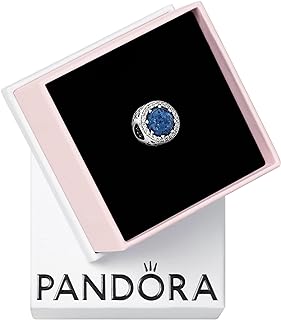 Pandora Sparkling Dark Blue Charm Bracelet Charm Moments Bracelets - Stunning Women's Jewelry - Gift for Women - Made with Sterling Silver & Cubic Zirconia, With Gift Box