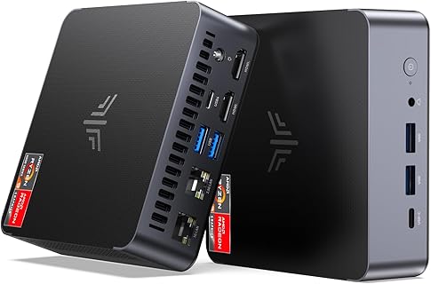 NiPoGi AM21 Mini PC Ryzen 9 6900HX con 4K@60Hz Quad-Screen-Display, 16GB DDR5 y 512GB NVME SSD. Ideal para juegos y oficina