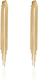 Metal Clip On Earrings for Women Non Pierced Dangle Drop Earrings Multiple Styles