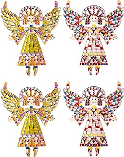 4 Pcs Vintage Colourful Angel Brooch Pin Enamel Cartoon Wing Lapel Pins Cute Dress Accessories Fashion Shiny Brooch for Any Special Occasions