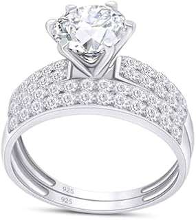 VVS1-Clarity Moissanite Engagement Ring by SAVEARTH DIAMONDS for Women, Marquise Lab Diamond Set in 14K Rose Gold-Plated 925 Sterling Silver, Round Cut Design Ring