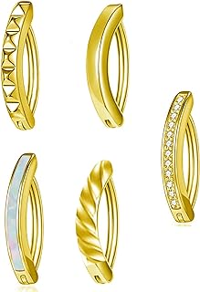 Gold Belly Button Ring Surgical Steel Belly Button Rings Gold Hoop Belly Rings Small Clicker Belly Button Ring Short Belly Navel Rings Pierced Body Jewelry for Summer Outfits