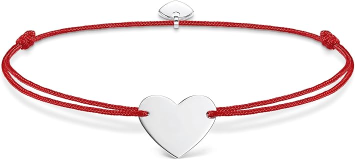 Thomas Sabo Damen Armband Little Secret Herz aus 925 Sterling Silber mit Schiebeverschluss und 20 cm Länge, ideal als Geschenk zu besonderen Anlässen wie Geburtstag und Weihnachten