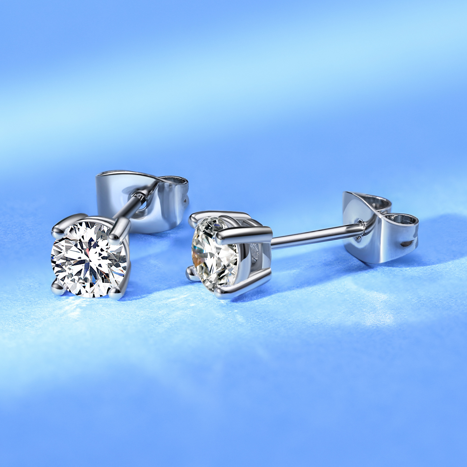 6 Pairs Stud Earrings Set,Hypoallergenic Opal Earrings Gold Plated Stud Earrings for Women