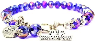 ChubbyChicoCharms Sapphire Blue Crystal Run A Marathon Bracelet