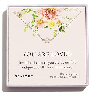 Single Pearl Choker Necklace- 925 Sterling Silver or 14K Gold Filled Fine Chain, Simple Dainty White Freshwater Pear Pendant Jewelry Gift for Girls Women, 13"-16" Adjustable, Made in USA