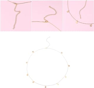 KESYOO Women Body Chain Beach Ornaments Gold Body Chains Paillettes Waist Chain Jewlery for Women Bikini Chains Womens Jewlery Beach Gold Waist Chain Belly Pearl Tassel Jewelry Miss