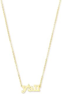 Kendra Scott Y'All Pendant Necklace in 18k Gold Vermeil, Fine Jewelry for Women