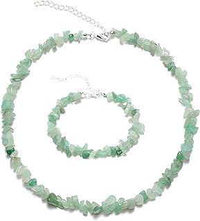 COLORFUL BLING Handmade Turquoise Beaded Choker Necklace Irregular Healing Crystal Stone Carnelian Choker Necklaces Reiki Quartz Boho Jewelry for Women Girls