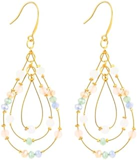 Boho Women Earrings Beaded Dangle Holiday Earrings Photo Accessories