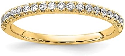 Luxurious 14K Yellow Gold Lab Grown 1/4 Carat Diamond Engagement Ring, Hypoallergenic Size 7