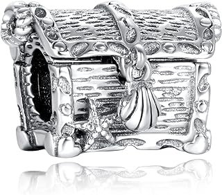 LaMenars Hawaiian Charm Bracelet with 925 Silver Beads - Ocean, Turtle, Starfish, Octopus Designs and Cubic Zirconia Gems for Women - Ideal Mother's Day Gift