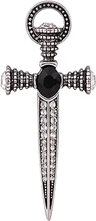 YYBONNIE Antique Crystal Sword Pin Brooch Lapel Pin Scottish Kilt Pins Cardigan Shawl Safety Pin Hat Pins