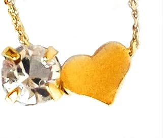 Cubic Zirconia-Embellished, Cable Chain Pendant Necklace with Heart, Star, Pearl Designs, Handcrafted in Japan for Women and Teen Girls