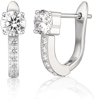 Limerencia Hypoallergenic Titanium F136 Implant Grade Small Hoops | Huggie Earrings, Cubic Zirconia Cuff Earrings Lightweight for Women Girls Teen