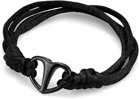 Heart Cremation Bracelet for Ashes Adjustable Memorial Urn Bangle for Ashes of Loved One Keepsake Cremation Jewelry
