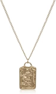 POMINA Chunky Coin Fashion Gold Necklace Trendy Statement Toggle Necklaces Women Antique Gold Coin Pendant Thick Link Chain Layered Gold Necklaces for Women