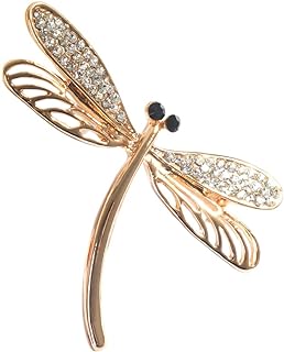 Vctitil Dragonfly Brooch Pin Lapel Scarf Pin Rhinestone Badge Shawl Clip Jewelry Gifts Suit Brooches For Women Girl