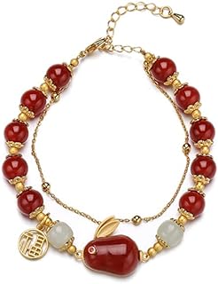 14K Gold Jade Rabbit Bracelet with Lobster Claw Clasp and Cable Chain for Women - Unique Jewelry Gift for Mother, Wife, Girlfriend