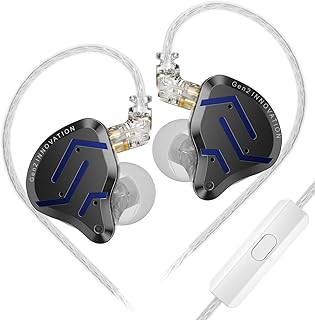Yinyoo Écouteurs Intra-Auriculaires Gaming avec Technologie Hybride et Isolation Acoustique, Jack 3,5 mm. Idéal pour Musiciens et Amateurs de Jeux
