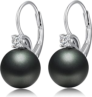 Boucles d'oreilles jiamiaoi en perles de culture argent ou or rose, dotées de diamants CZ et perles hypoallergéniques de 12 mm, parfaites pour les femmes élégantes en toute occasion